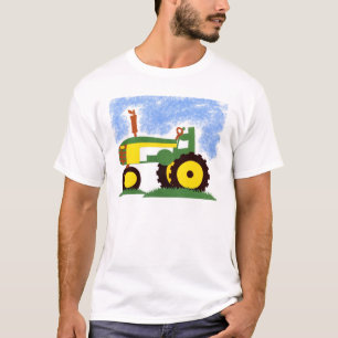 Traktor unter blauem Himmel T-Shirt