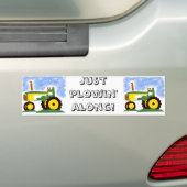 Traktor unter Blue Sky Autoaufkleber (Auf Auto)