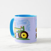 Traktor unter Blue Sky Tasse (Vorderseite Links)