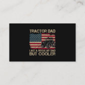 Traktor-Vater wie ein regelmäßiger Vater Traktor V Visitenkarte (Rückseite)