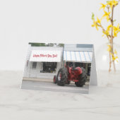 Traktor-Vatertagskarte — Anpassbar Karte (Gelbe Blume)