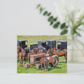 Traktor wie Postkarte (Stehend Vorderseite)