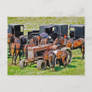 Traktor wie Postkarte