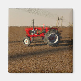 Traktor y tierras de labranza magnet