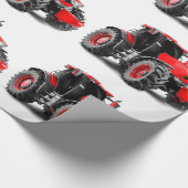 Traktorbild für glänzendes Papier Geschenkpapier (Ecke)