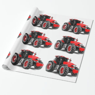 Traktorbild für glänzendes Papier Geschenkpapier