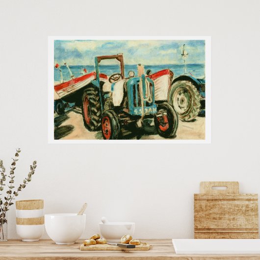 Traktoren bei Cromer - Print oder Poster (Küche)