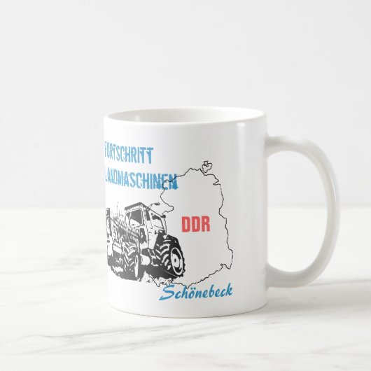 Traktoren DDR Design Kaffeetasse (Rechts)