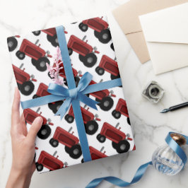 Traktoren, die Papier zum Packen verwenden Geschenkpapier