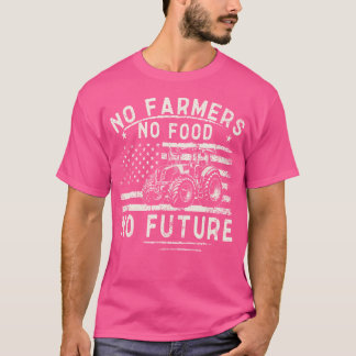 Traktoren für die Landwirtschaft USA-Flagge Keine T-Shirt