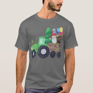 Traktoren Kostüm Weihnachtsmann Weihnachten Lustig T-Shirt