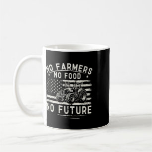 Traktoren Landwirtschaft USA-Flagge Keine Bauern K Kaffeetasse