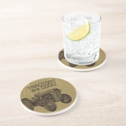 Traktoren sind cooler Untersetzer (Seite)