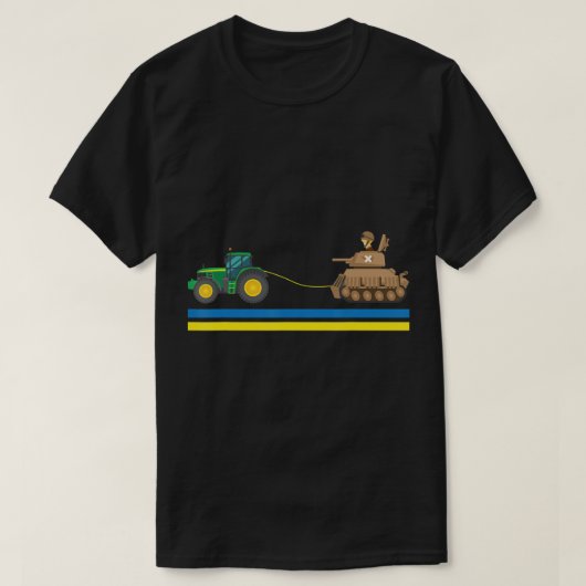 Traktoren über Tanks Ukraine Ich stehe mit der Ukr (Design vorne)