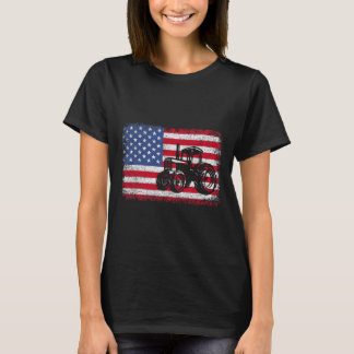 Traktoren USA-Flagge Patriotisches Geschenk für Mä T-Shirt