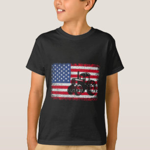 Traktoren USA-Flagge Patriotisches Geschenk für Mä T-Shirt