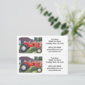 Traktorenbucher / Visitenkarten Postkarte (Stehend Vorderseite)