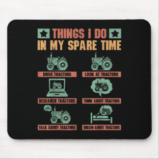 Traktorenliebhaber 6 Dinge, die ich in meiner Frei Mousepad