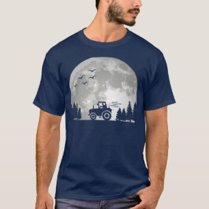 Traktorfahrer Landwirtschaft Landwirtschaft Mond T-Shirt