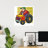 Traktorfahrer Poster (Heimbüro)
