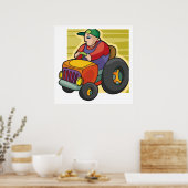 Traktorfahrer Poster (Küche)