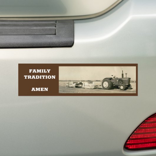 Traktorfamilientraditions-Stoßaufkleber Autoaufkleber (Auf Auto)