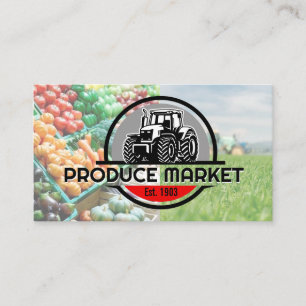 Traktorlogo   Ackerland   produzieren Visitenkarte