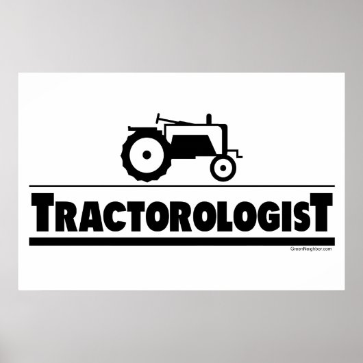 Traktorologe Poster (Vorne)