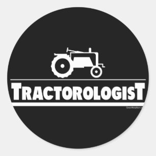 Traktorologe Runder Aufkleber