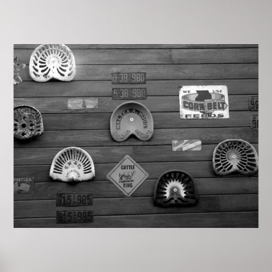 Traktorsitz Poster (Vorne)