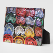 Traktorsitze auf der Traktorshow Fotoplatte (Seite)