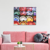 Traktorsitze auf der Traktorshow Leinwanddruck (Insitu (Wohnzimmer))