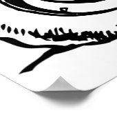 Traktorskizze Poster (Ecke)