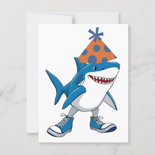 Tralalero Tralala Birthday Cartoon Shark Postkarte