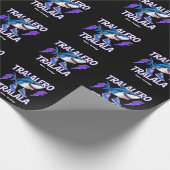 Tralalero Tralala Bootleg Funny Shark Meme Graphic Geschenkpapier (Ecke)