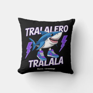 Tralalero Tralala Bootleg Funny Shark Meme Graphic Kissen