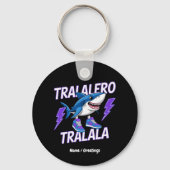 Tralalero Tralala Bootleg Funny Shark Meme Graphic Schlüsselanhänger (Vorderseite)