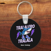 Tralalero Tralala Bootleg Funny Shark Meme Graphic Schlüsselanhänger (Vorderseite)