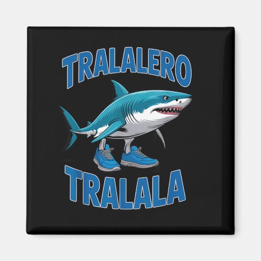 Tralalero Tralala Funny Italian Brainrot Toddlers  Magnet (Vorne)