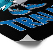 Tralalero Tralala Funny Italian Brainrot Toddlers Poster (Ecke)