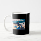 Tralalero Tralala Funny Shark Meme Kaffeetasse (Links)