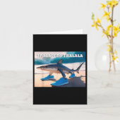 Tralalero Tralala Funny Shark Meme Karte (Gelbe Blume)