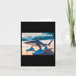 Tralalero Tralala Funny Shark Meme Karte