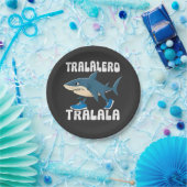 Tralalero Tralala Funny Shark Meme Pappteller (Party)