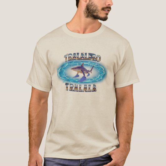 Tralalero Tralala Funny Shark Meme T - Shirt, Boot T-Shirt (Vorderseite)