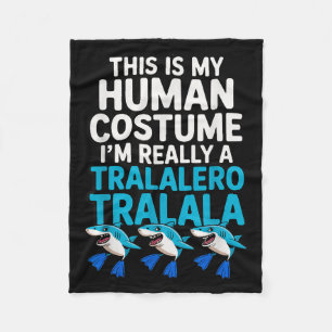 Tralalero Tralala Human Costume Funny Meme Hallowe Fleecedecke