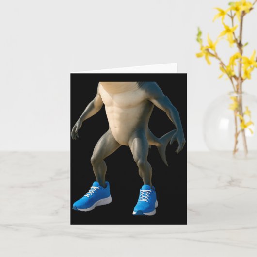 Tralalero Tralala Italian Brainrot Halloween Costu Karte (Gelbe Blume)