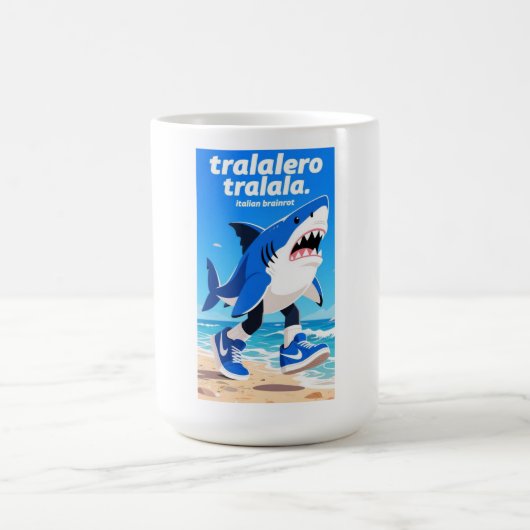 tralalero tralala "italian brainrot"  kaffeetasse (Mittel)