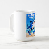 tralalero tralala "italian brainrot" kaffeetasse (Vorderseite Links)