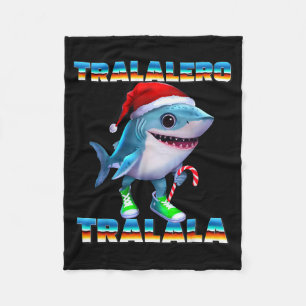 Tralalero Tralala Italien Brainrot Memes Weihnacht Fleecedecke